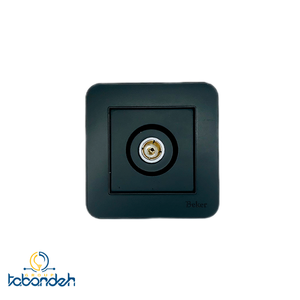 پریز  آنتن BEKER مدل آتا مشکی با قاب مشکی 